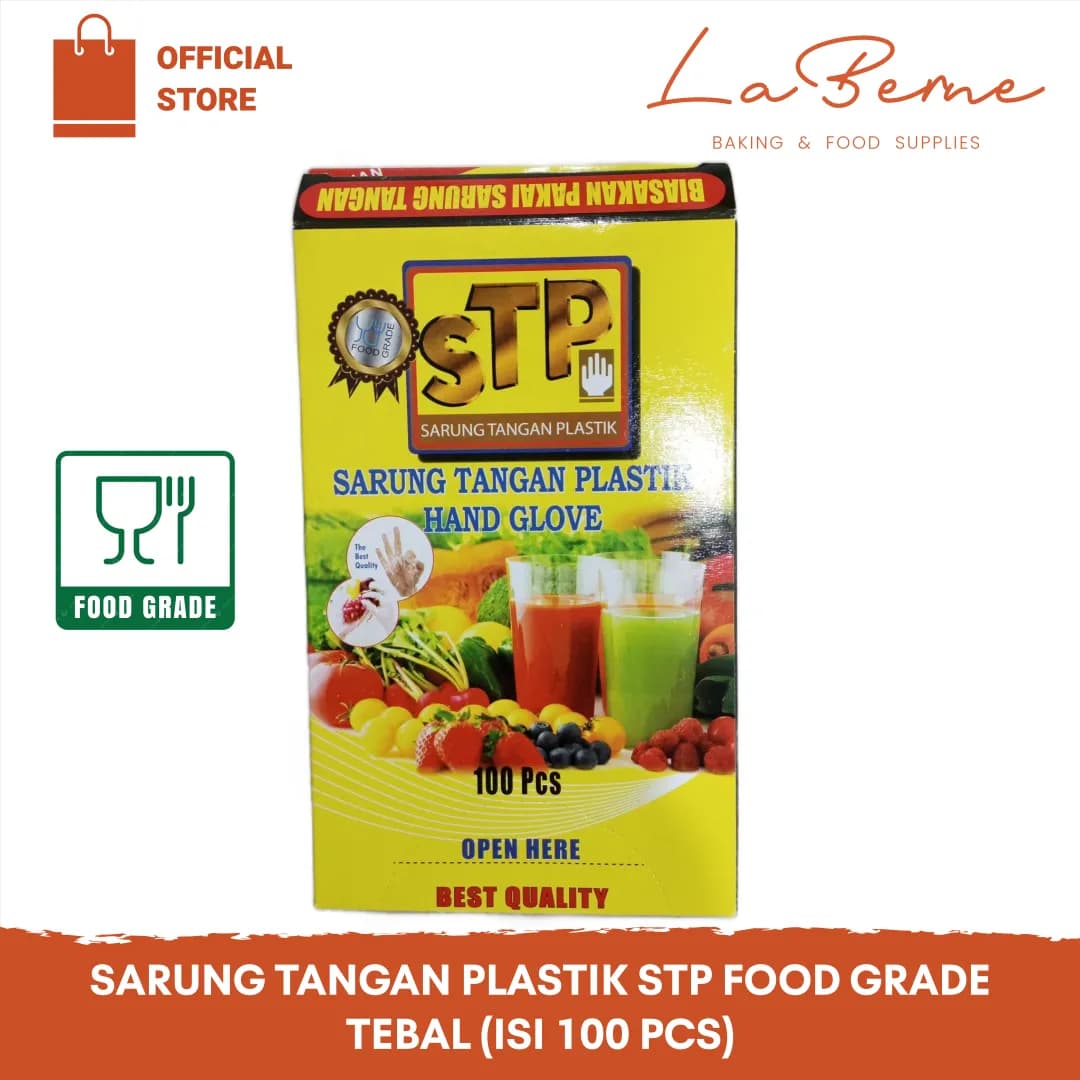 Sarung Tangan Plastik STP Food Grade (STP Isi 100/Box)